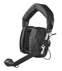 BEYERDYNAMIC DT 109.38 HEADSET Dual ear, 400 ohms, 200 ohms mic, XLR5M, black