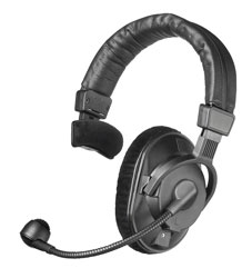 BEYERDYNAMIC DT 280 MK II HEADSET Single ear, 80 ohms, 200 ohms mic, unterminated cable, black