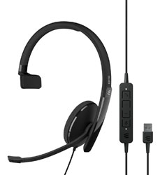 EPOS ADAPT 130 USB II HEADSET Single-sided, inline call control, USB