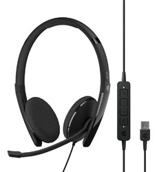 EPOS ADAPT 160 USB II HEADSET Double-sided, inline call control, USB