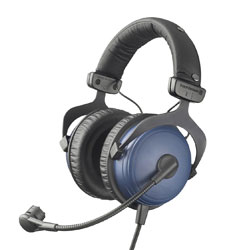 BEYERDYNAMIC DT 797 PV HEADSET Dual ear, 250 ohms, 300 ohms mic, XLR3M, 6.35mm jack, blue/black