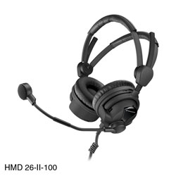 SENNHEISER HMD 26-II-100 HEADSET Stereo, 100 ohms, 300 ohm dyn mic, without cable