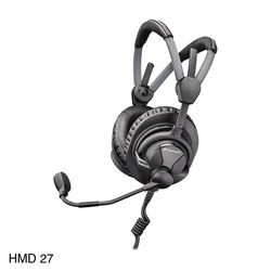 SENNHEISER HMD 27 HEADSET Stereo, 64 ohms, 300 ohm dyn mic, without cable