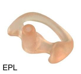 VOICE TECHNOLOGIES EPL/L FLEXIBLE OPEN EAR INSERT Left ear, large