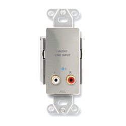 RDL DS-TPS2A AUDIO SENDER Active, stereo RCA line input, Format-A RJ45 I/O, stainless steel