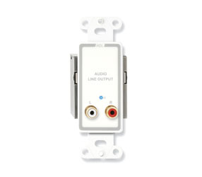 RDL D-TPR2A AUDIO RECEIVER Active, two pair, stereo line out, Format-A RJ45 I/O, white