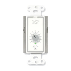 RDL D-RLC10KM REMOTE Level controller, 0 to 10kOhm, rotary controller, with mute, white