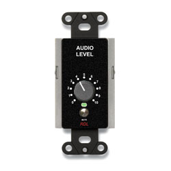 RDL DB-RLC10KM REMOTE Level controller, 0 to 10kOhm, rotary controller, with mute, black