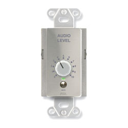 RDL DS-RLC10KM REMOTE Level controller, 0 to 10kOhm, rotary controller, with mute, stainless steel