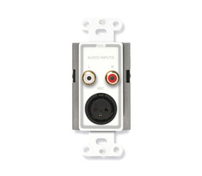 RDL D-J3 AUDIO INTERFACE Dual input, mic/line, 1x dual RCA (phono)/1x XLR in, terminal out, white
