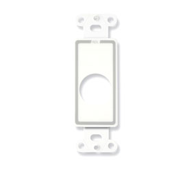 RDL D-D1 PLATE Single, bottom hole position, white