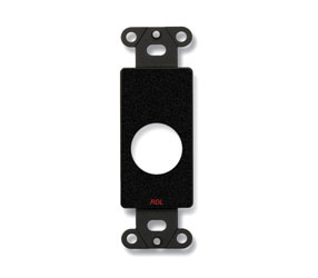 RDL DB-D1 PLATE Single, bottom hole position, black