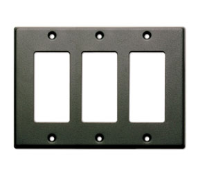 RDL CP-3B COVER PLATE Triple, for SMB-3/DC-3, black