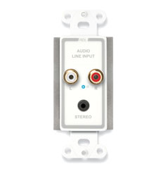 RDL D-TPSL1A AUDIO SENDER Active, single pair, 3.5mm jack in, stereo RCA in, white