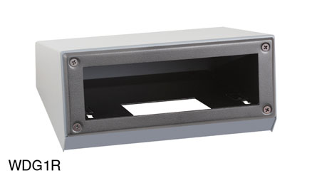 RDL WDG1R CHASSIS Table top, wedge design, for 1x Rack-Up module