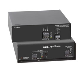RDL SF-PA50A POWER AMPLIFIER 50W mono, constant voltage, 70/100V, terminal block I/O