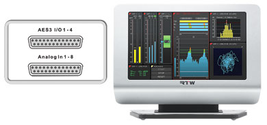 RTW TM7-STUDIO AUDIO METER Desktop, 7-inch touch screen, analogue/AES3 connectivity