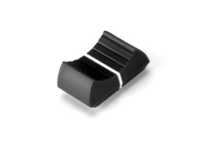 PENNY AND GILES PG16 FADER KNOB 16mm wide, for 18.6x1.7mm arm, black