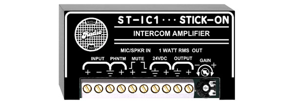 RDL ST-IC1 AMPLIFIER Intercom, mic/speaker input, push-to-talk