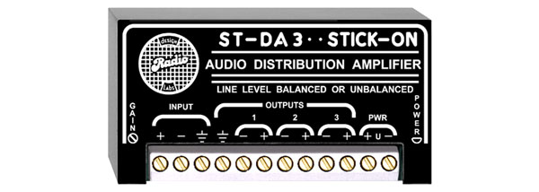 RDL ST-DA3 DISTRIBUTION AMPLIFIER Line level, 1x3, balanced/unbalanced