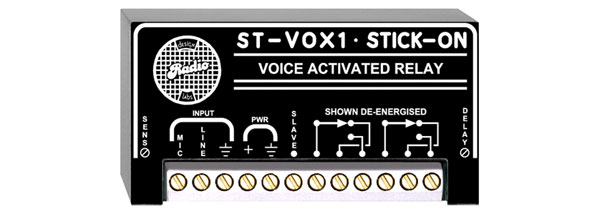 RDL ST-VOX1 VOICE CONTROLLED RELAY Mic/line level