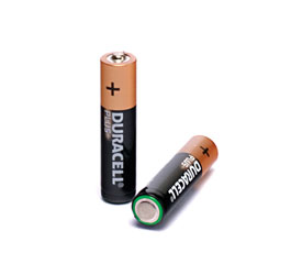 DURACELL MN2400 BATTERY, AAA size, alkaline, 1.5V (pack of 4)
