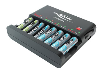 ANSMANN Powerline 8 desktop battery charger, AA or AAA