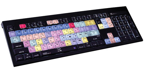 LOGICKEYBOARD Mac ASTRA backlit Keyboard, USB, Adobe Premiere CC