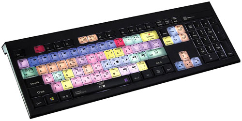 LOGICKEYBOARD PC ASTRA backlit Keyboard, USB, Adobe Premiere CC