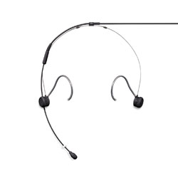 SHURE TWINPLEX TH53 MICROPHONE Subminiature headset, omni, condenser, bare wire termination, black
