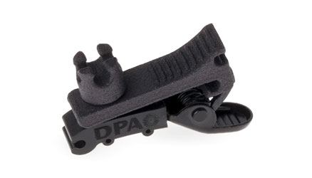 DPA SCM0013-B MICROPHONE MOUNT Single clip, for 4060 series lav, 4-way, black