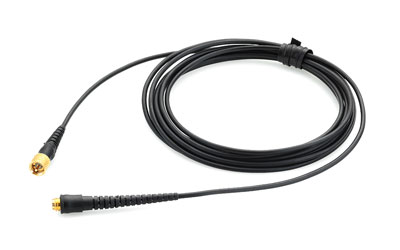 DPA CM16 MICRODOT EXTENSION CABLE 1.6mm diameter, MicroDot connector, 1.8m, black