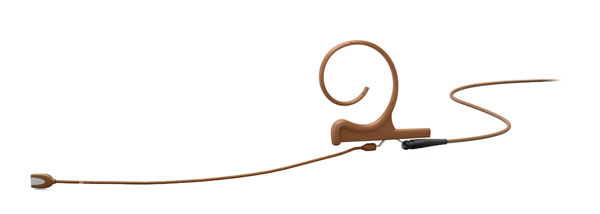 DPA 4166 CORE MICROPHONE Earset, slim, omni, single-ear, 110mm boom, brown, MicroDot