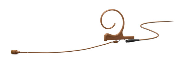 DPA 4266 CORE MICROPHONE Earset, omnidirectional, single-ear, 110mm boom, brown, MicroDot