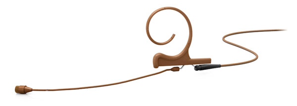 DPA 4266 CORE MICROPHONE Earset, omnidirectional, single-ear, 90mm boom, brown, MicroDot