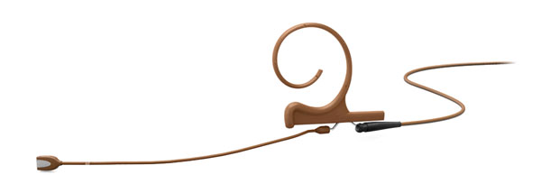 DPA 4188 CORE MICROPHONE Earset, slim, directional, single-ear, 100mm boom, brown, MicroDot