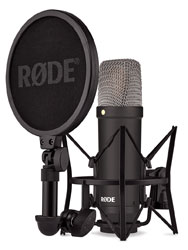 RODE NT1-A MICROPHONE Condenser, cardioid, 1-inch capsule, internal shockmount, matched pair