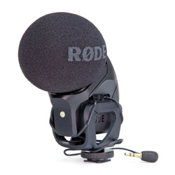 RODE STEREO VIDEOMIC PRO MICROPHONE Condenser, X/Y, compact, on-camera