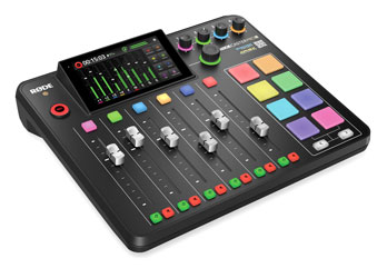 RODE RODECASTER PRO II PODCAST STUDIO Dual USB-C interfaces, microSD/USB recording, 8x Smart pads