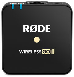 RODE WIRELESS GO II TX RADIOMIC Transmitter only, compact, clip-on, 2.4GHz, black