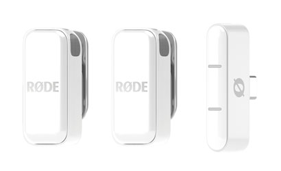 RODE WIRELESS MICRO RADIOMIC SYSTEM Dual transmitters, ultra-compact, BLE 5, USB-C, white