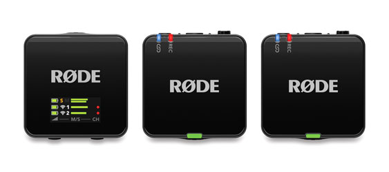 RODE WIRELESS GO GEN 3 RADIOMIC SYSTEM Dual transmitters, 2.4GHz, 32-bit float recording, black