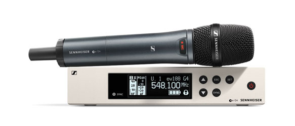 SENNHEISER EW 100 G4-945-S-GB RADIOMIC SYSTEM Handheld TX, dynamic, super-cardioid