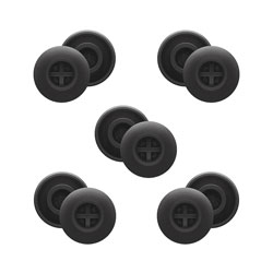SENNHEISER 507495 SILICONE EAR ADAPTER M For IE PRO earphones, black/black, medium (pack of 10)