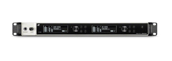 SENNHEISER EM-6000 DANTE RADIOMIC RECEIVER Fixed, 2 channel, analogue/digital outputs, 470-714MHz
