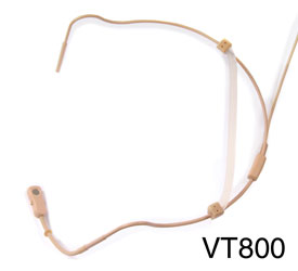 VOICE TECHNOLOGIES VT800 HEADWORN MICROPHONE Cardioid, beige, without case