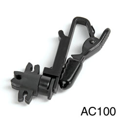 VOICE TECHNOLOGIES DT100 CROCODILE STYLE CLIP MOUNTING For VT100, black