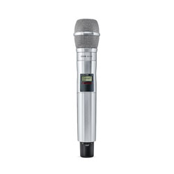 SHURE AD2/K9N RADIOMIC TRANSMITTER Handheld, KSM9, cardi/supercardi, 470-636MHz (G56), nickel