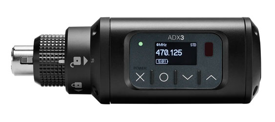 SHURE ADX3 RADIOMIC TRANSMITTER Plug-on, XLR connection, 470-636MHz (G56)