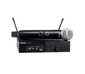 SHURE SLXD24UK/SM58 RADIOMIC SYSTEM Handheld, SM58 capsule, 606-650MHz (K59)